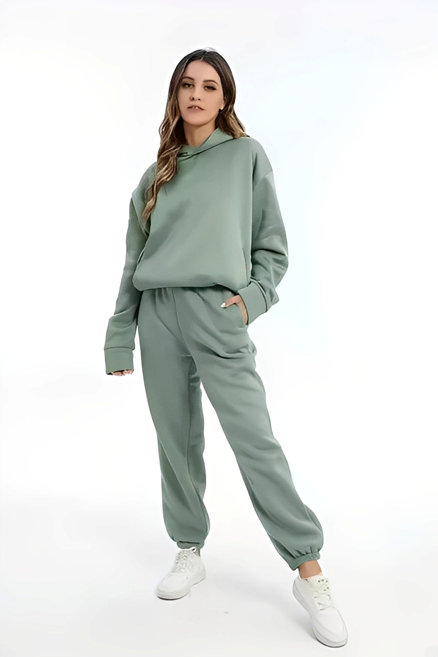 Adelia – Jednobarevný Hoodie-Set