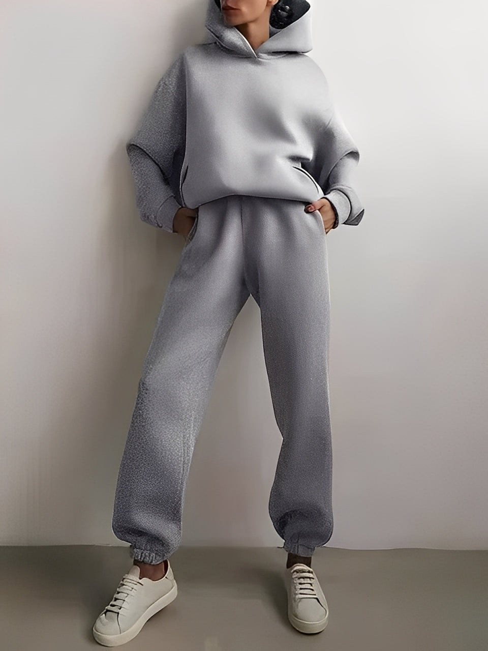 Adelia – Jednobarevný Hoodie-Set