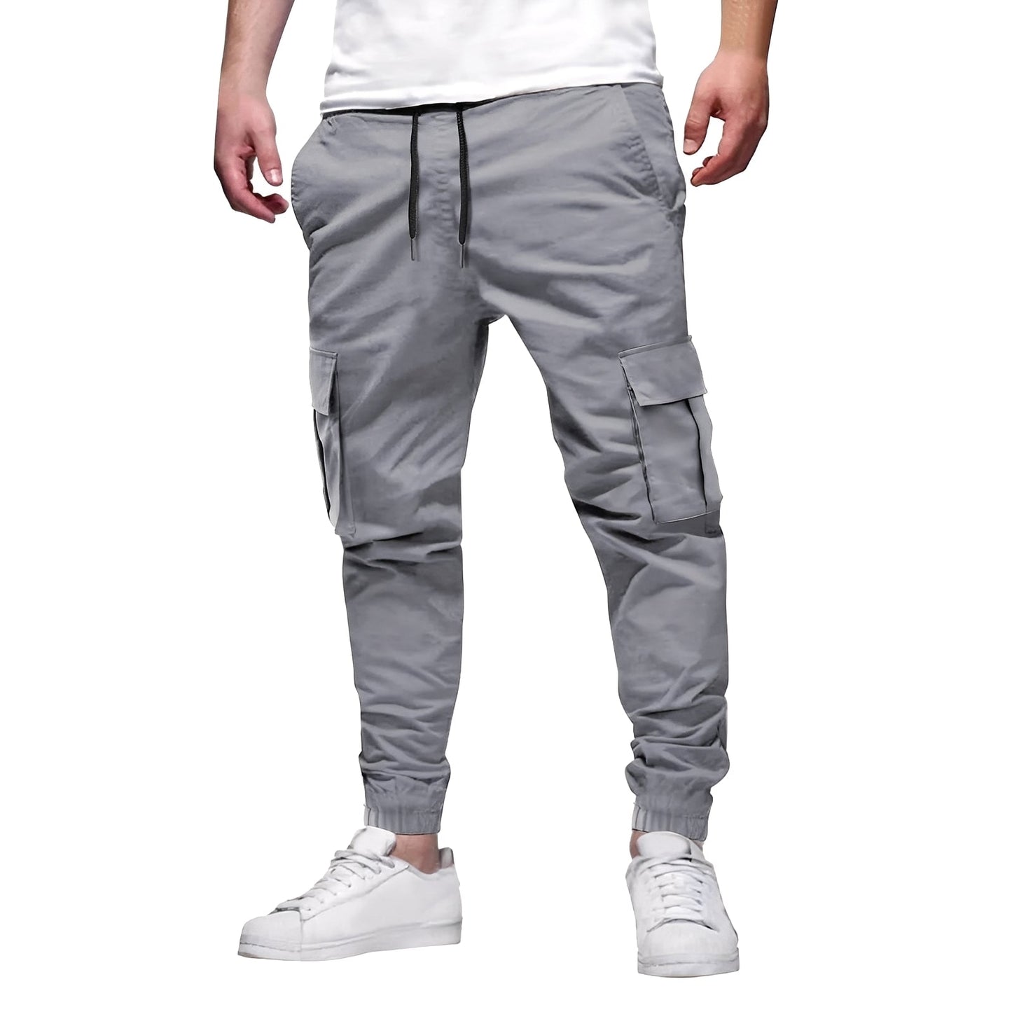 Tevin - Neformální, úzké stretch-cargokalhoty pro muže