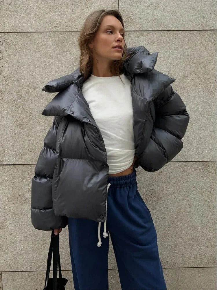 Camille - Kapucová bunda z vycpané bavlny pro ženy