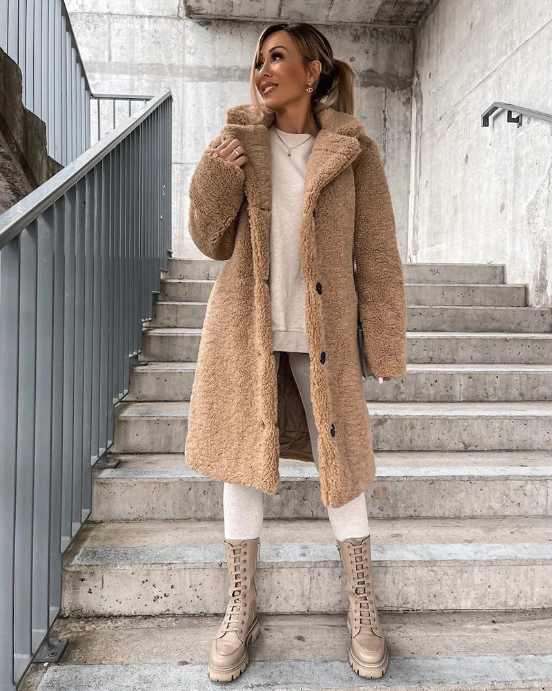 Georgiana - Elegantní umělá kožešinová bunda pro ženy