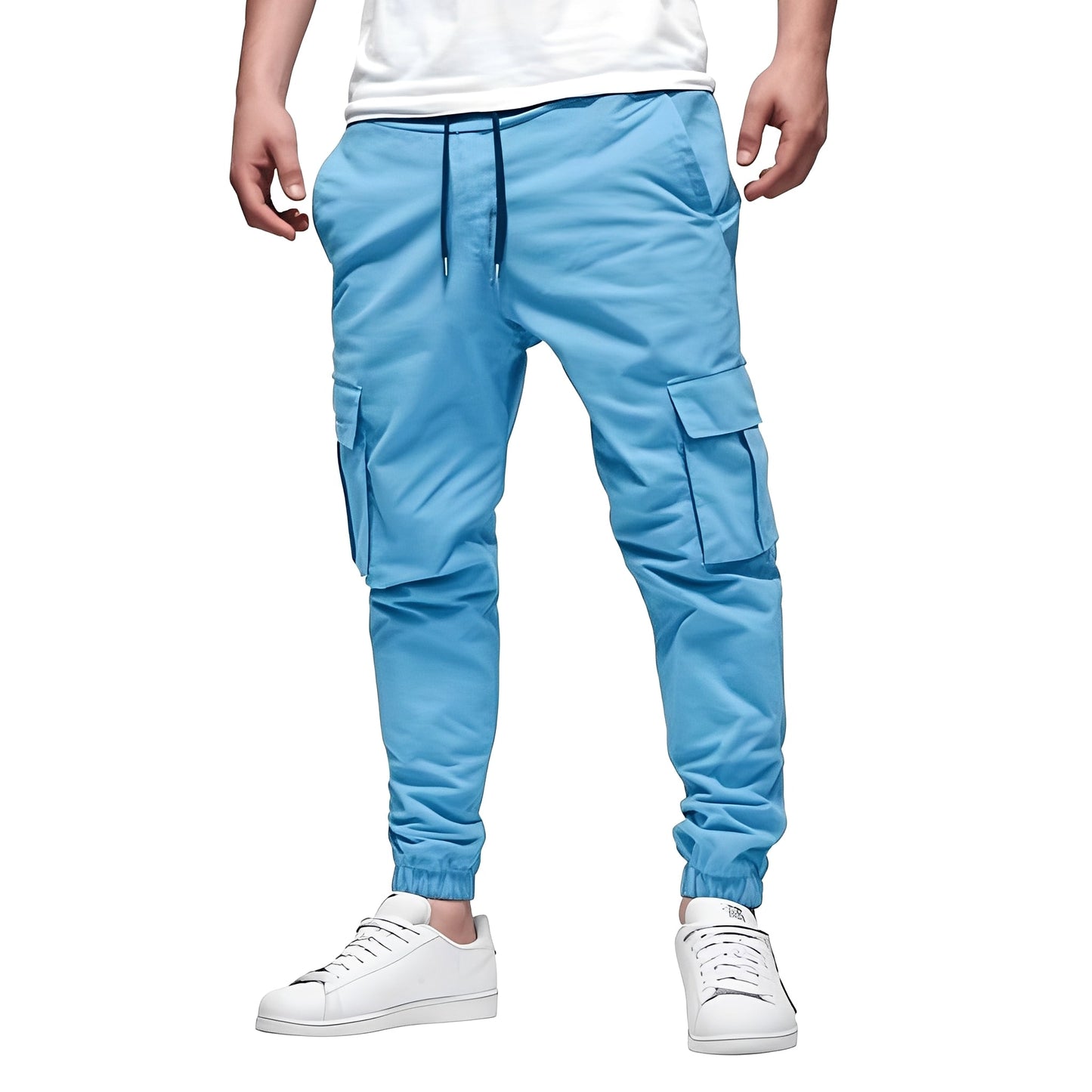 Tevin - Neformální, úzké stretch-cargokalhoty pro muže