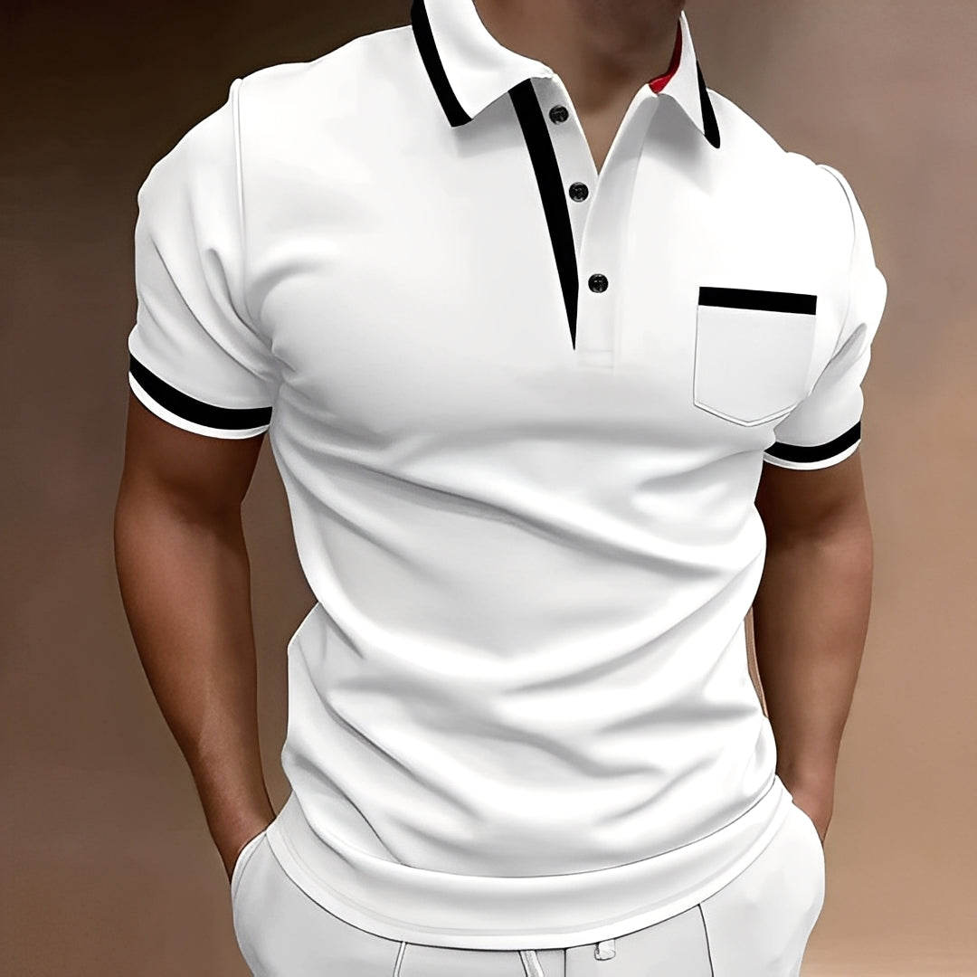 Callahan - Stylové polo triko s kapsou pro muže