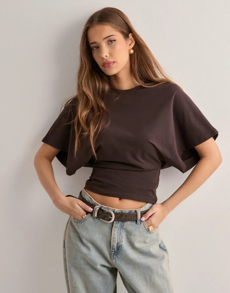 Leonie – Pohodlný Top s Elastickým Pásem