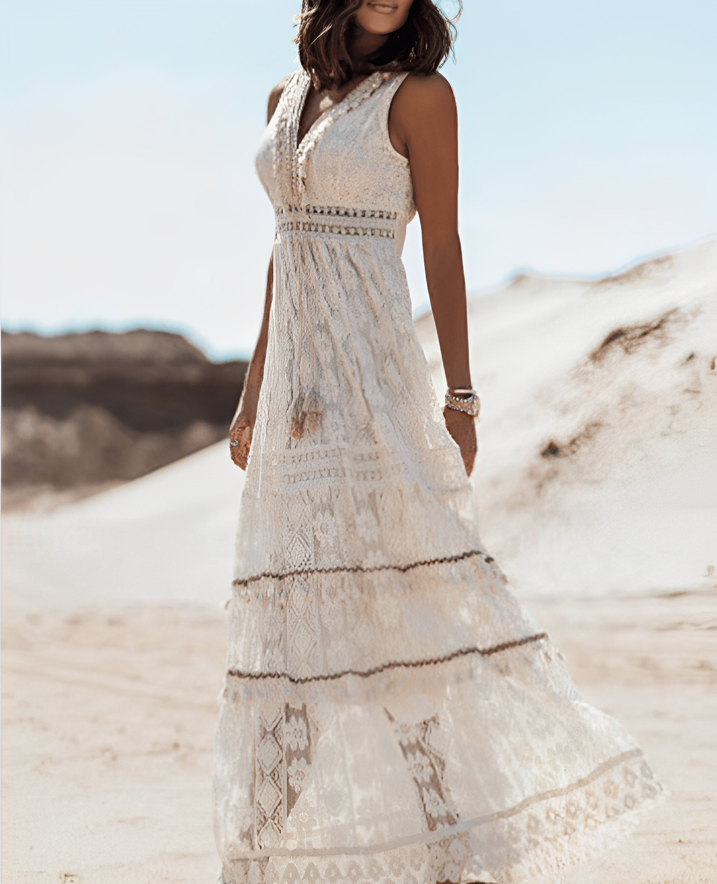Kristine - Stylové Boho-krajkové šaty pro dámy