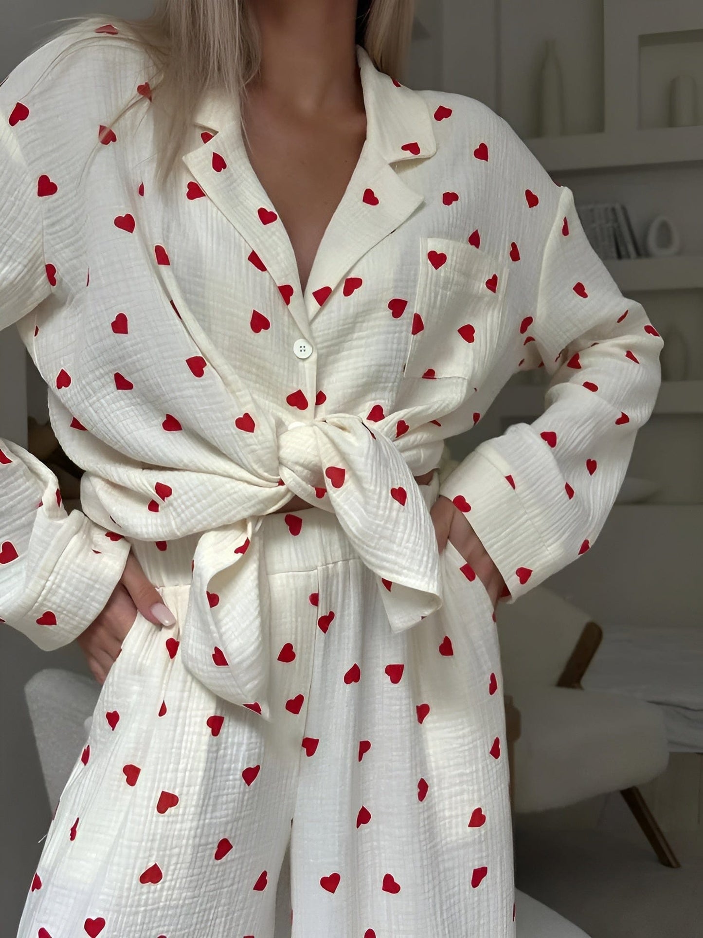 Lola – Elegantní pyžamo s motivy srdce