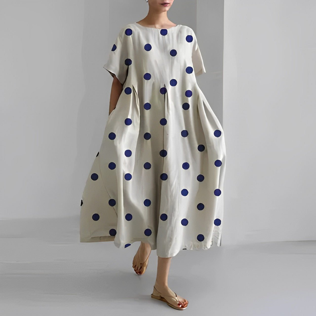 Naomi - Jarní boho maxi šaty s květinami