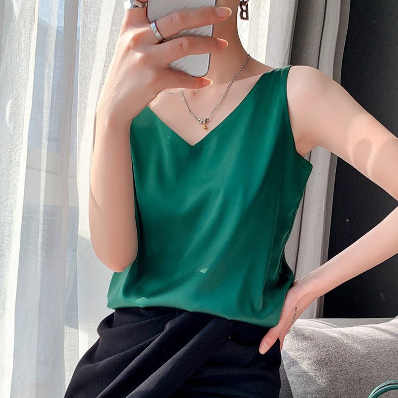 Diya - Stylové V-Neck Top pro ženy