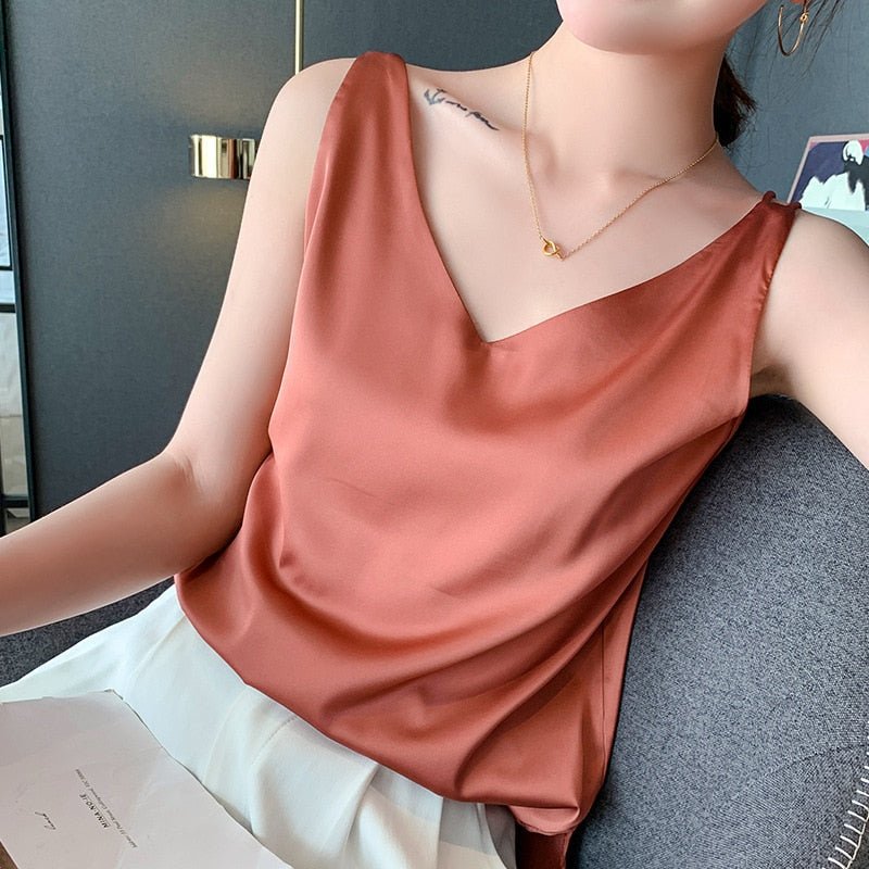 Diya - Stylové V-Neck Top pro ženy