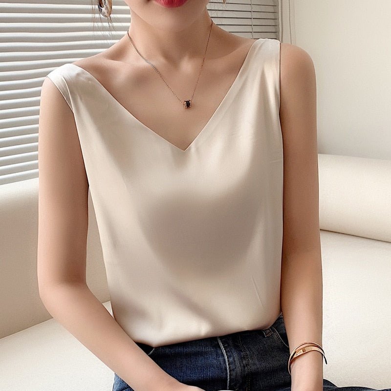 Diya - Stylové V-Neck Top pro ženy