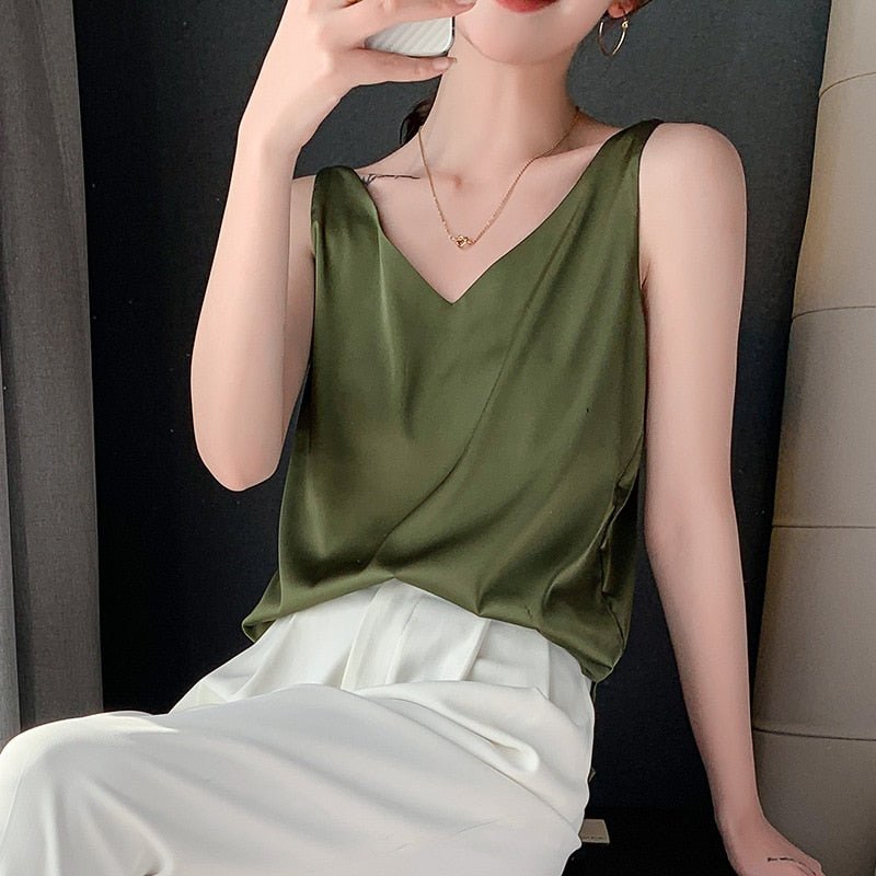 Diya - Stylové V-Neck Top pro ženy
