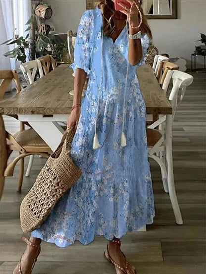 Dianna – Boho šaty, které lichotí oblasti bříška