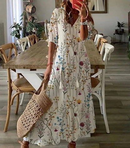 Dianna – Boho šaty, které lichotí oblasti bříška