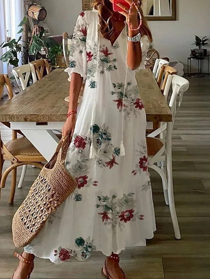 Dianna – Boho šaty, které lichotí oblasti bříška