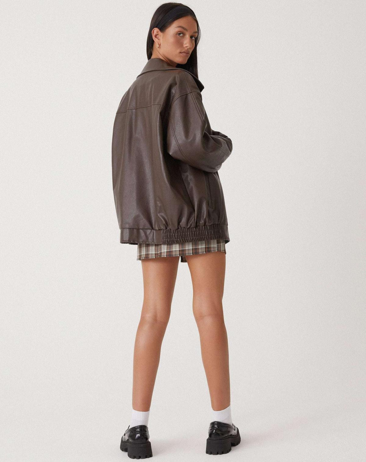 Sophia – Oversize kožená bunda v ležérním stylu