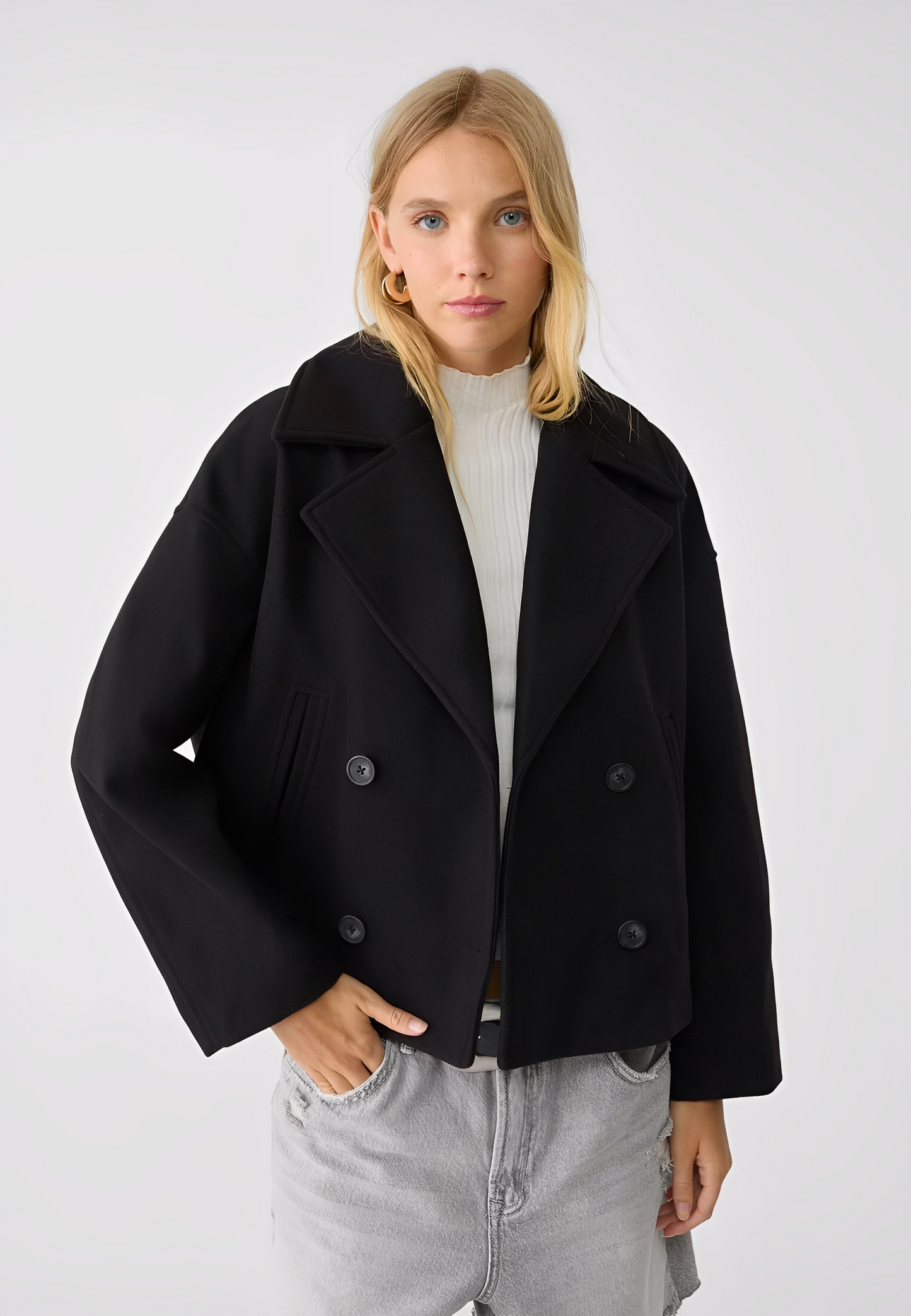 Claire – Krátká Elegantní Dvouradá Bunda