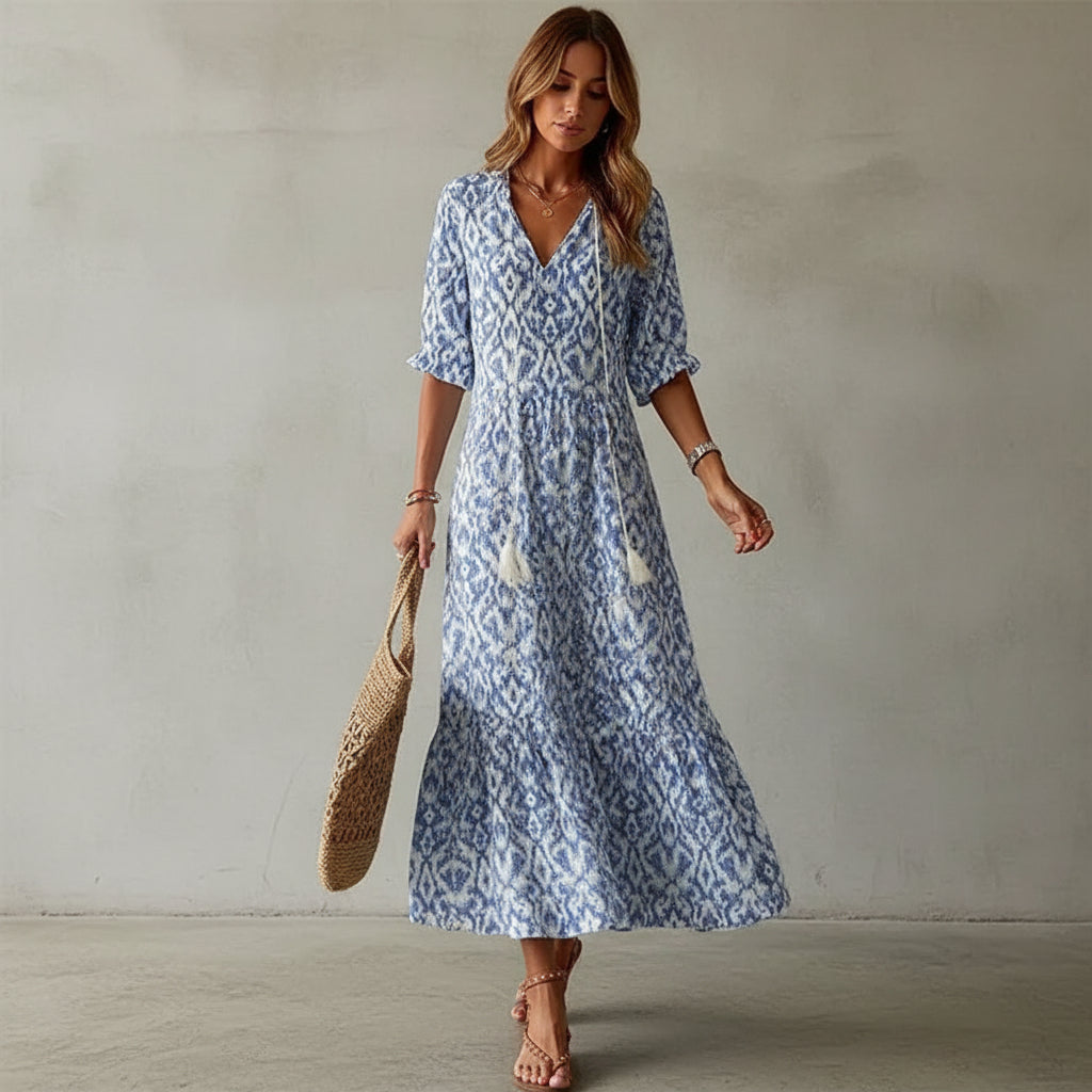 Dianna – Boho šaty, které lichotí oblasti bříška