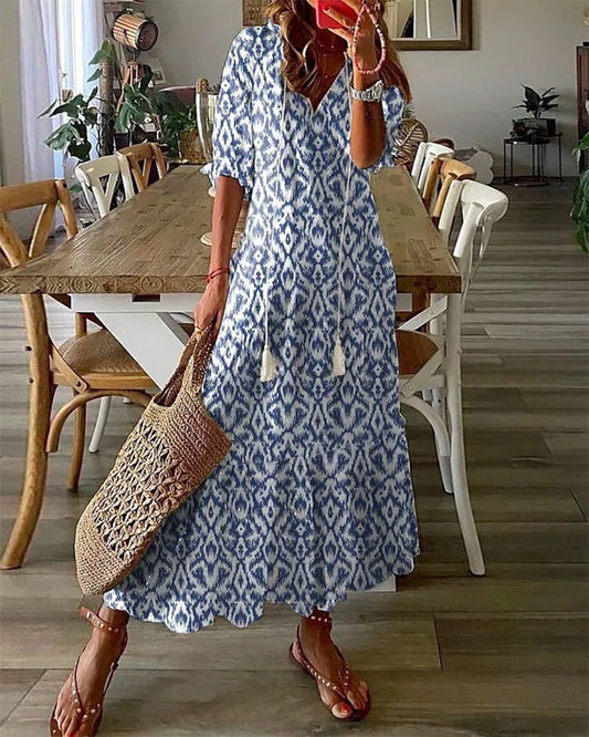 Dianna – Boho šaty, které lichotí oblasti bříška