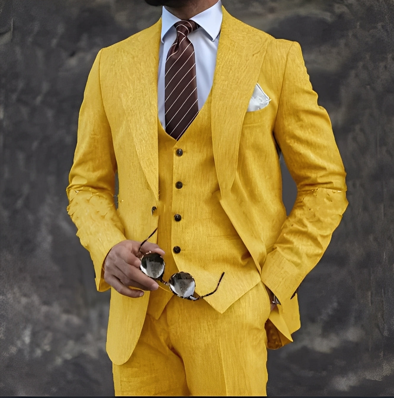 Cordell - Elegantní, formální třídílný oblek pro muže