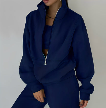 Mélissa - Dvoudílná oversize sada z pohodlné teplákoviny