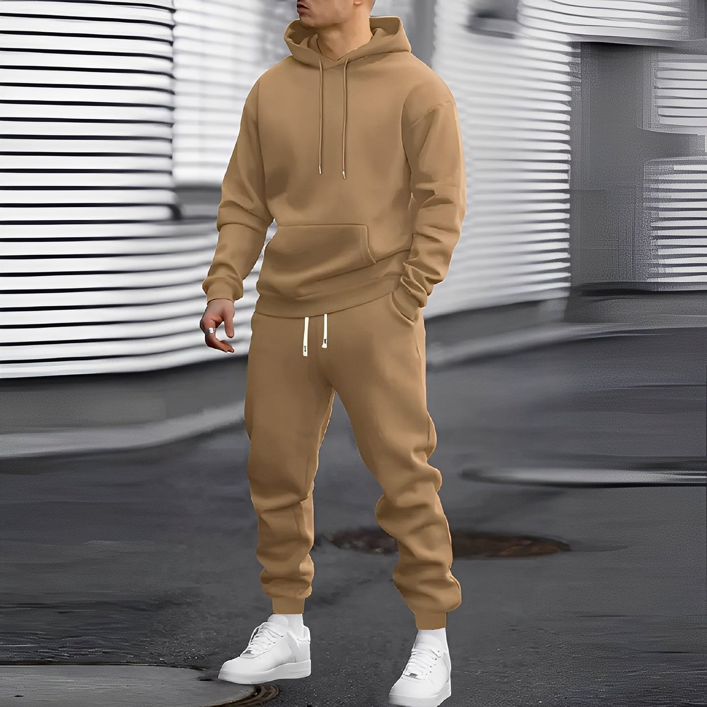 Arvel - Ležérní tréninková souprava s kapucí pro muže