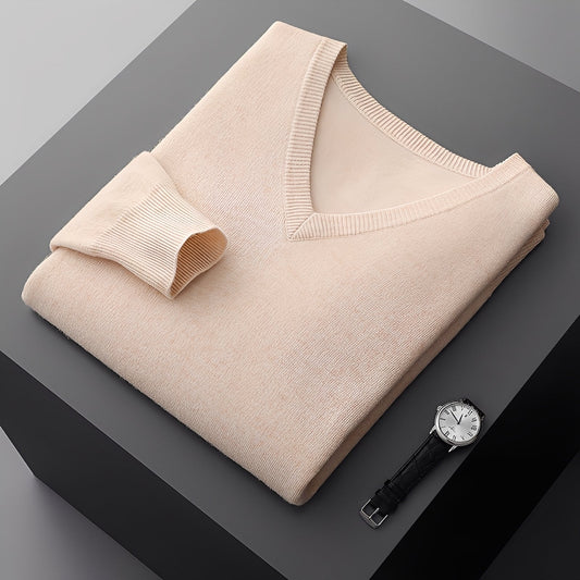 Myron - Jednoduchý kašmírový svetr pro muže