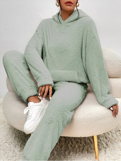 Hailie - Jednoduchá, pohodlná fleecová souprava s kapucí pro dámy