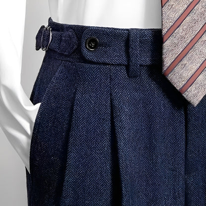 Osbert - Ležérní tweed-vlnené kalhoty pro muže