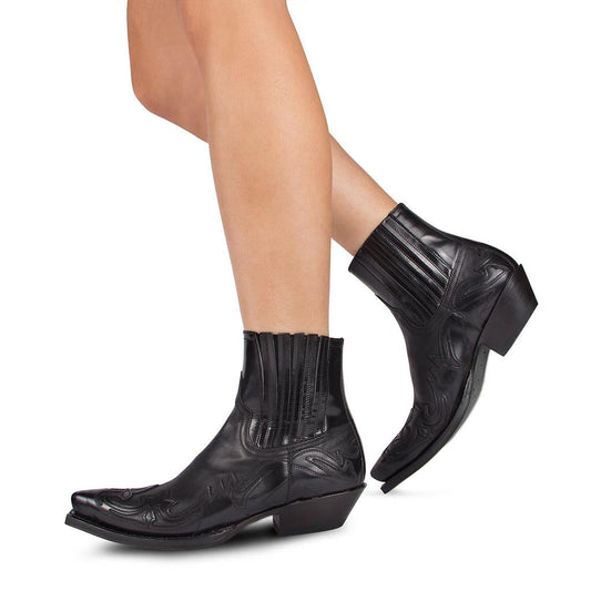Geraldine - Retro-Cowboystiefel z Lederu pro ženy