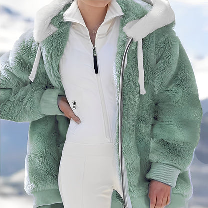 Regan - Volně střižená, teplá fleece bunda pro ženy