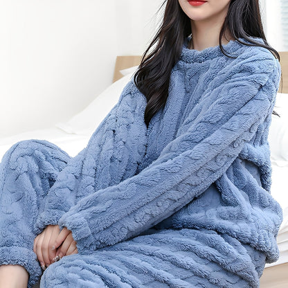 Kilie - Pohodlná, pohodlná dvoudílná fleecová souprava pro ženy