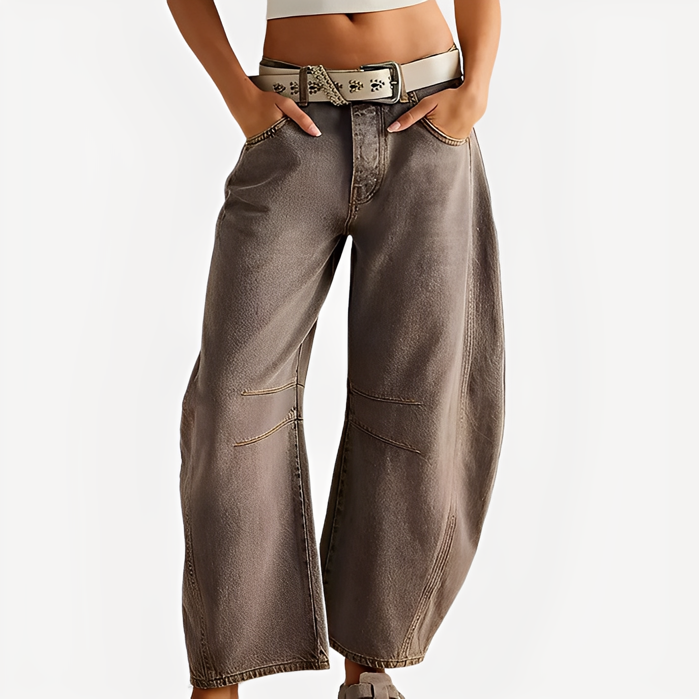 Celestine - Klasické džíny s širokým střihem pro dámy