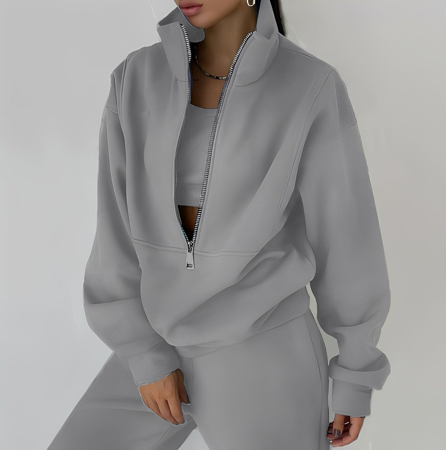 Mélissa - Dvoudílná oversize sada z pohodlné teplákoviny