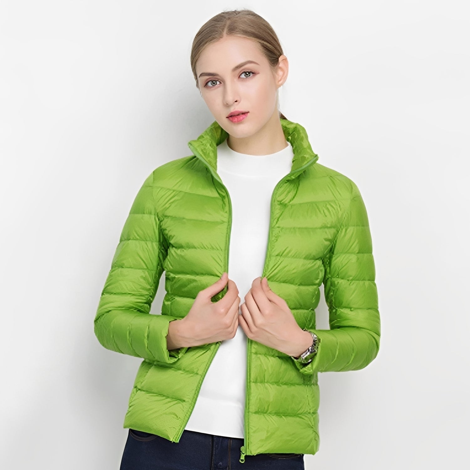 Rena - Elegantní, lehká péřová bunda pro ženy