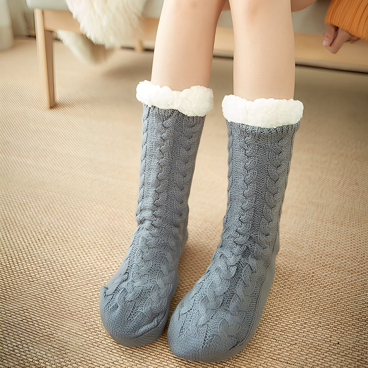 Jessica - Teplé zimní plyšové ponožky pro dámy a pány