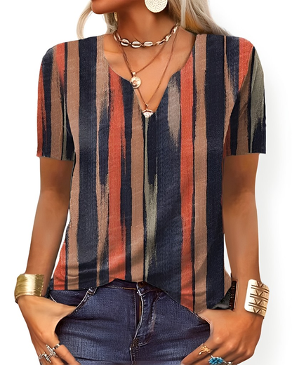 Charlee - Volná Boho halenka s V-výstřihem pro ženy