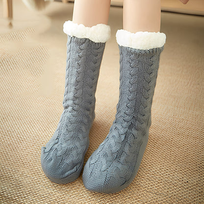 Karissa - Teplé, tlusté domácí ponožky pro dámy