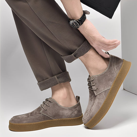 Sylvan - Formální ploché boty z semiše pro muže