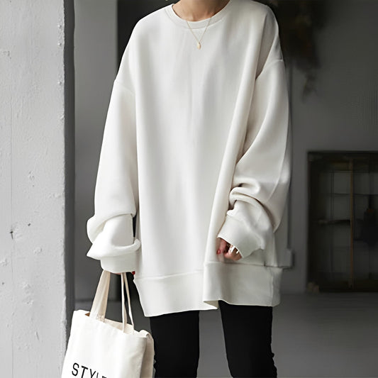 Andrina - Oversized svetr s kulatým výstřihem pro ženy
