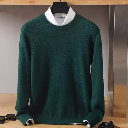 Inigo - Moderní, volne strižený kašmírový svetr pro muže