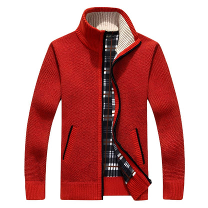 Malinda - Stylový cardigan s měkkou fleece podšívkou pro muže