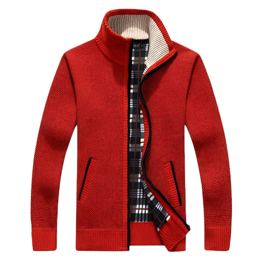 Malinda - Stylový cardigan s měkkou fleece podšívkou pro muže