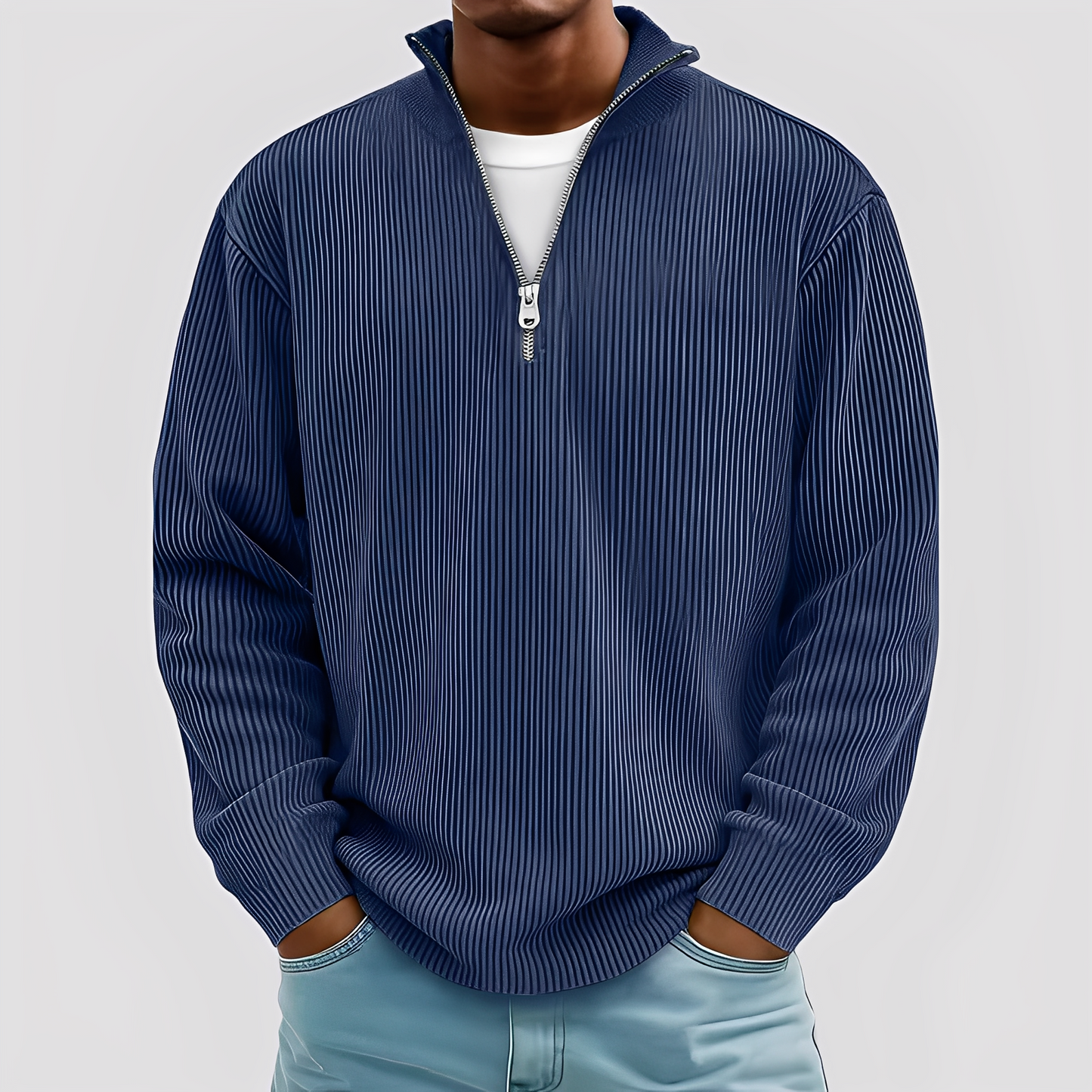 Henry - Moderní, volný, teplý svetr pro muže