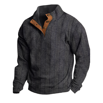 Austin - Retro-svetr se stylovým potiskem pro muže