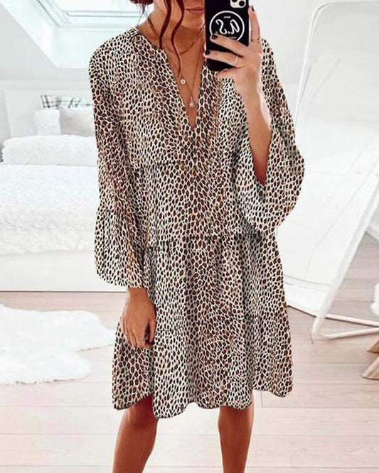Ruby - Leopard kolena dámské šaty