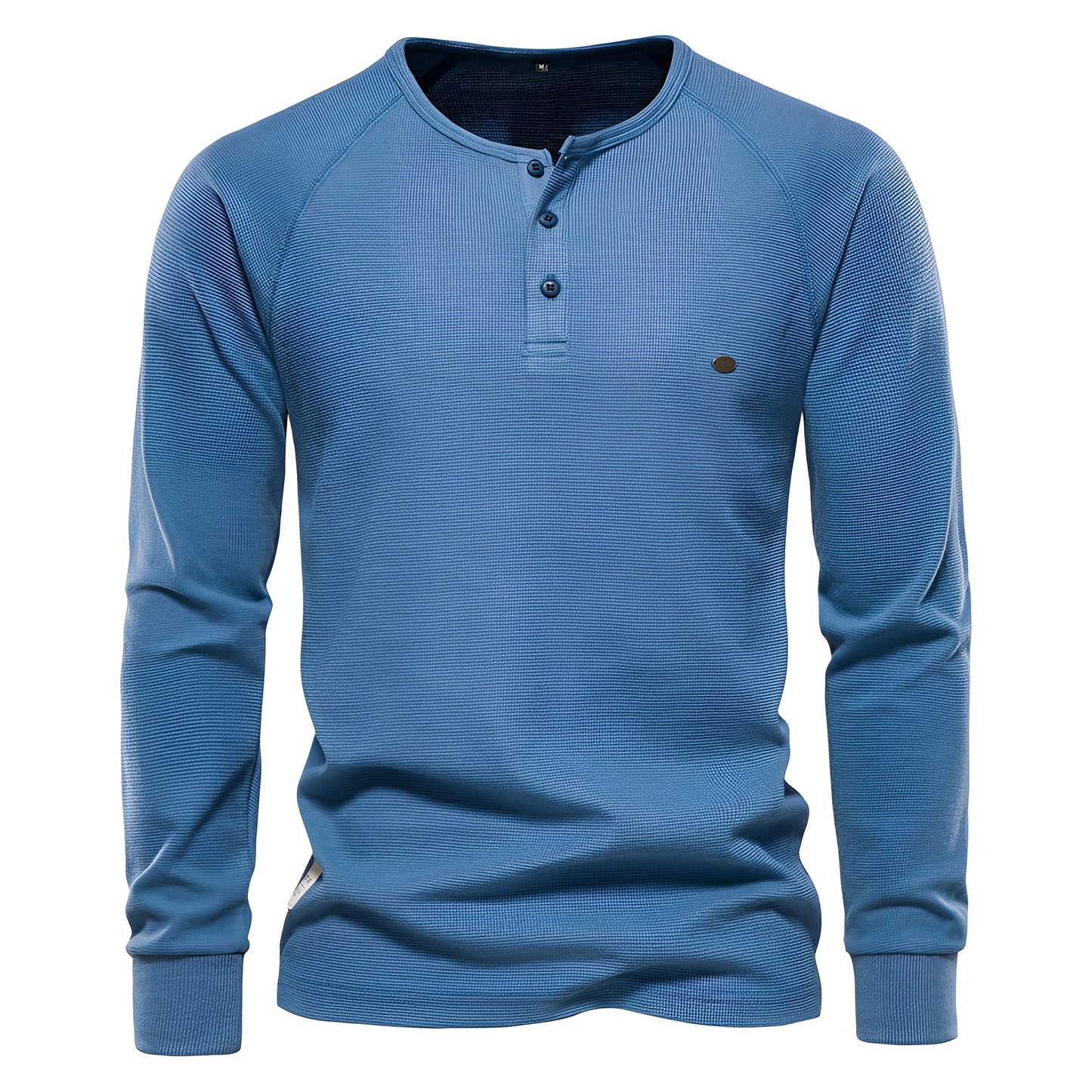 Joachim - Pánská košile s dlouhým rukávem ve vaflovém stylu