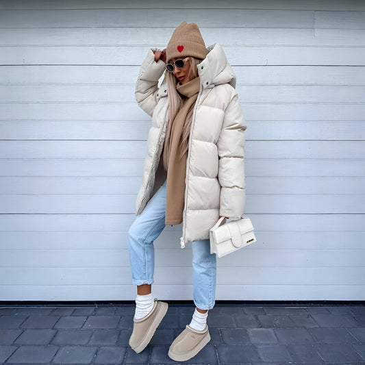 Catharine - Elegantní, vycpaná parka bunda pro ženy