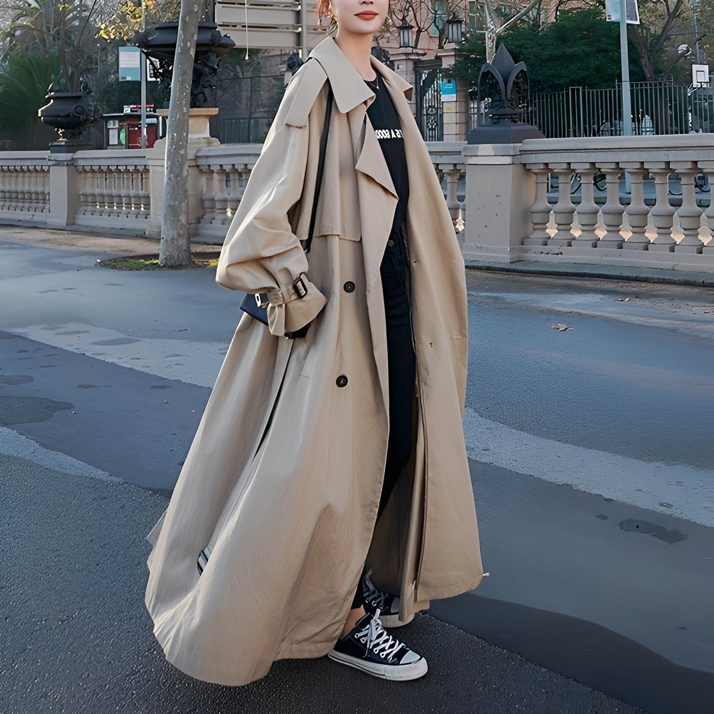Dorothy - Stylový oversize trenčkot pro dámy