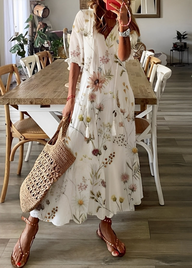 Georgina - A-linie šaty s květinovým vzorem pro dámy