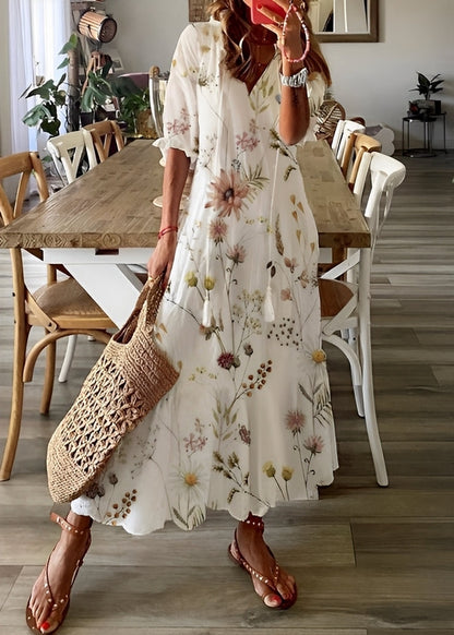 Georgina - A-linie šaty s květinovým vzorem pro dámy